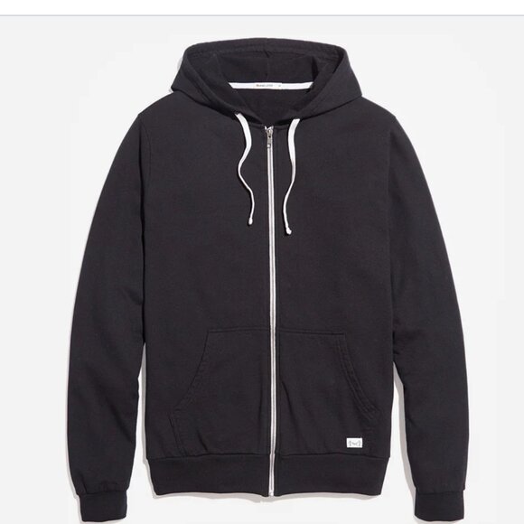 Marine Layer men's Afternoon Hoodie in Black full zip. size XL. **Logo - Picture 1 of 9